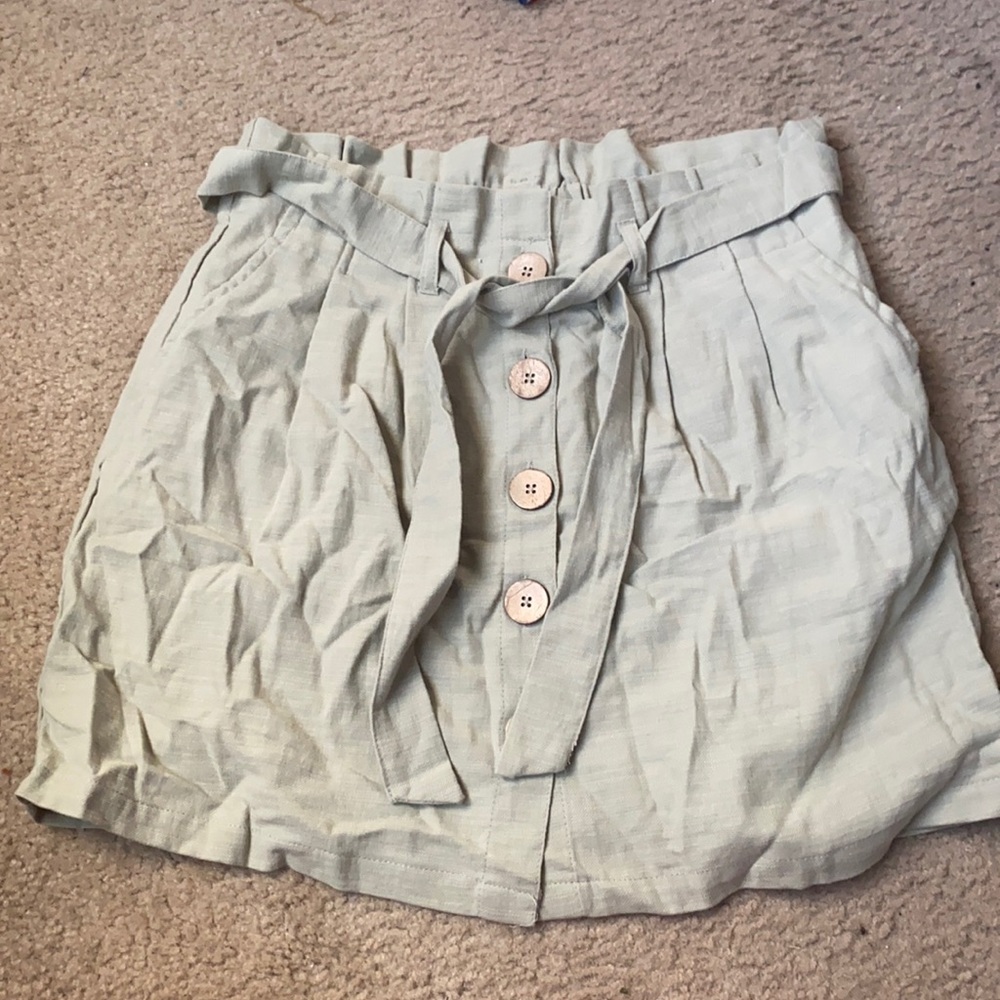 green skirt